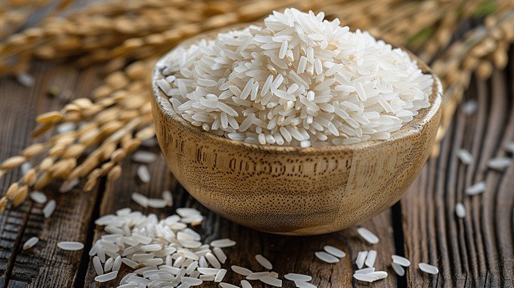pngtree-white-rice-and-paddy-rice-seed-on-wooden-table-organic-jasmine-image_15895693 Exporter of Premium Quality Sona Masoori Rice