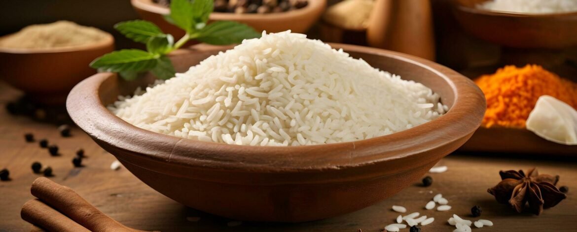 rice-in-the-wooden-bowl-with-other-ingredients-ai-generate-free-photo Dubai's Top Sonamasoori Rice Exporter